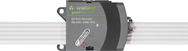 Flachleitungsadapter, 250V / 20A 3-polig, weiter mit GST18i3 passend zu 5 x 2.5