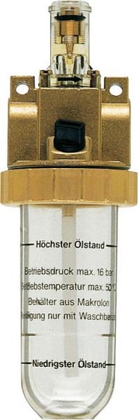 Druckluft-Nebelöler Anschluss G1/4 + G3/8 Durchfluss 1.160 l/min