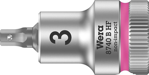 Knarreneinsatz WERA 8740 B HF Innensechskant 3mm Länge 35,0mm Antrieb 9,52mm (3/8")