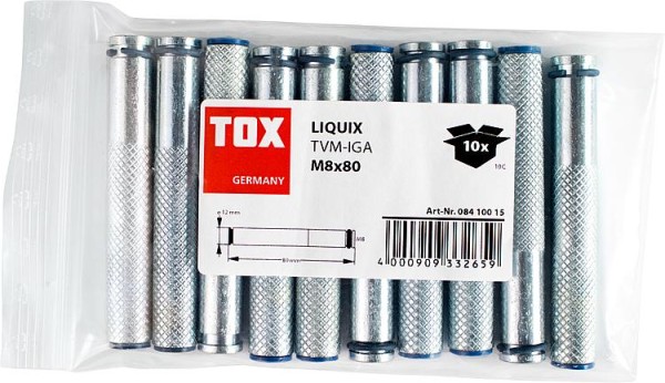 Verbundmörtel-Zubehör Liquix Impact M10x80 mm VPE 10 Stück