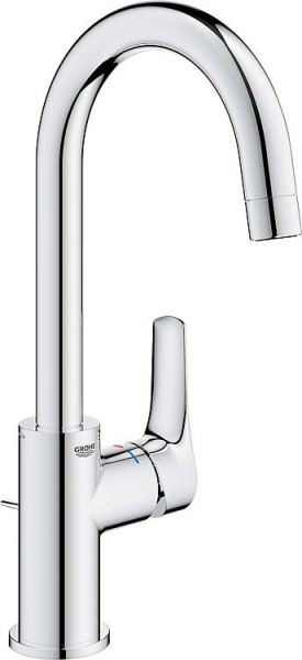 Waschtischmischer Grohe Eurosmart L-Size Ausladung 140 mm chrom mit Ablaufgarnitur 23537003