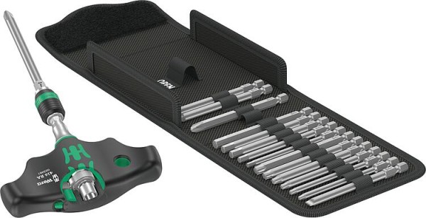 Quergriff-Schraubendreher-Set WERA Kraftform Kompakt 400 RA Set Imperial 1, 18-teilig