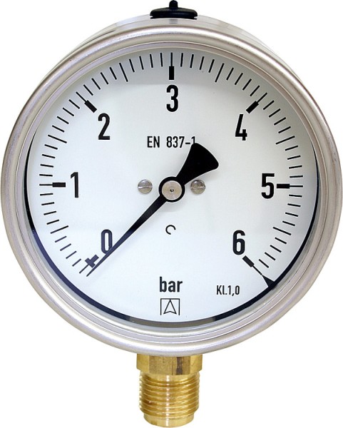 Afriso Manometer Rohrfeder Robust. -1/+1,5bar 100mm G 1/2"