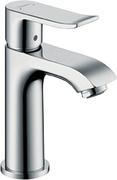 Waschtischmischer Hansgrohe Metris 100 Ausladung 89 mm chrom ohne Ablaufgarnitur