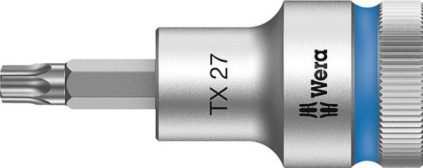 Knarreneinsatz WERA 8767 C HF Torx T27 Länge 60,0mm Antrieb 12,7mm 1/2"