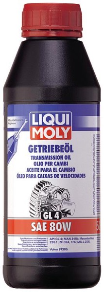 Getriebeöl LIQUI MOLY (GL4) SAE 80W 500ml Flasche