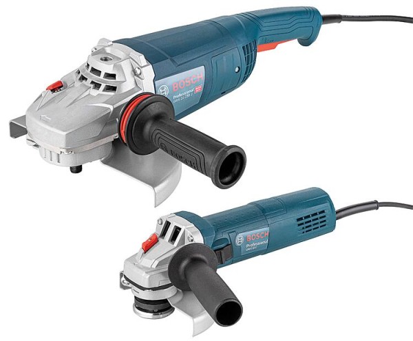 Winkelschleifer-Set Bosch mit 2200 W Ø 230 mm, 880 W Ø 125 mm