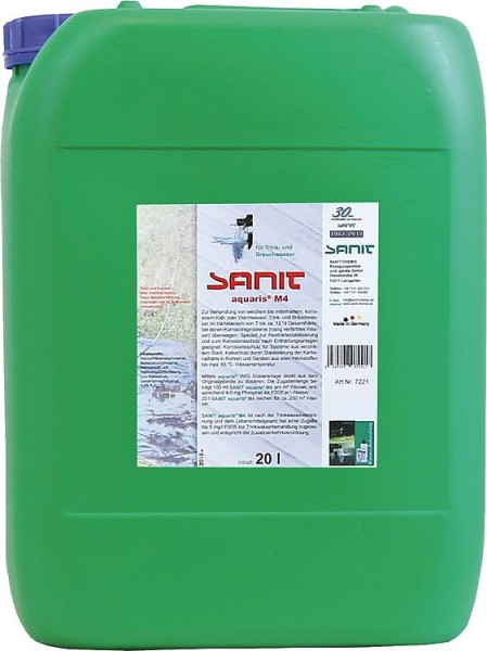 SANIT aquaris M4 MineralstoffLösung, 20 L Kanister