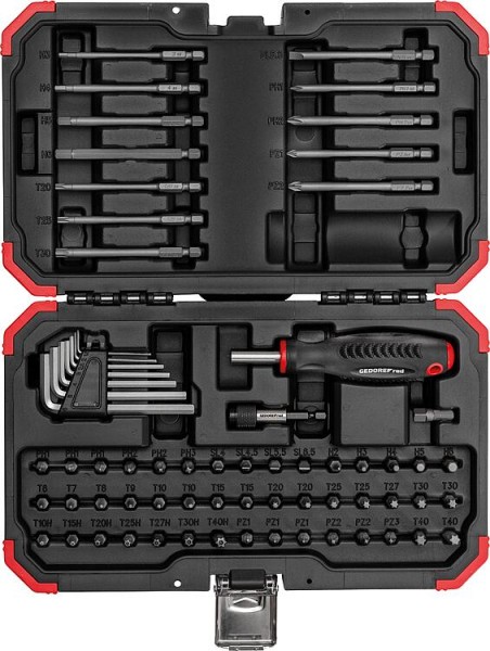 Bitset GEDORE red 67-teilig 1/4" R33003067, mit Transportkoffer