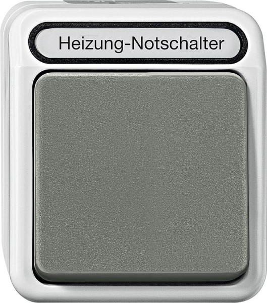 Heizungs-Notschalter Aquastar Merten IP44 Wechsel lichtgrau 1 Stück