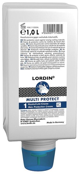 Hautschutzcreme LORDIN Multi Protect 1l Varioflasche