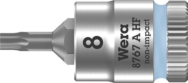 Knarreneinsatz WERA 8767 A HF Torx T30 Länge 100,0mm Antrieb 6,3mm (1/4)