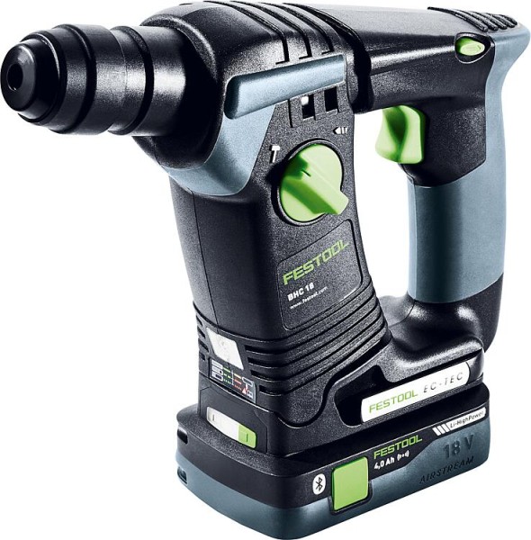 Akku-Bohrhammer Festool 18 V BHC 18 HPC 4,0 I-Plus, mit 2x 4 Ah Akkus und Ladegerät mit Transportkof