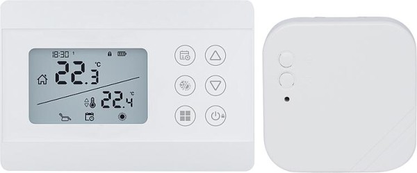 Funk-Raumthermostat Digital Imit Silver CR/RF S