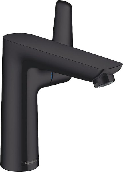 Waschtischmischer Hansgrohe 150 Talis E mit Ablaufgarnitur schwarz matt, Ausladung 141mm