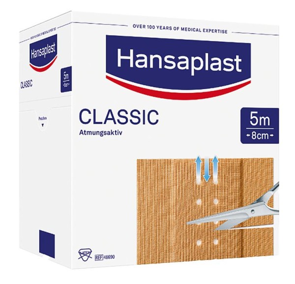 Wundpflaster Hansaplast CLASSIC 5 m x 8 cm