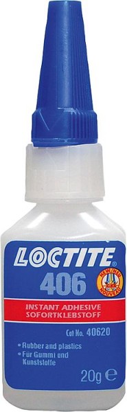 Loctite 406 Sofortklebstoff f. Gummi 20g