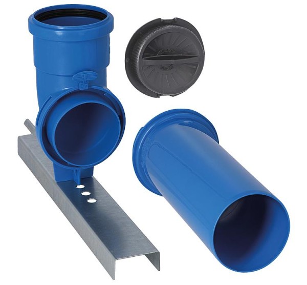 CondensBlue Kurzbogen-Set mit Standart-Auflageschiene DN 80