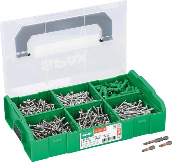 Schraubensortiment Elektrik, Linsenkopf, Wirox®, Torx® + 2 Bits, Vollgewinde, 553 Stück