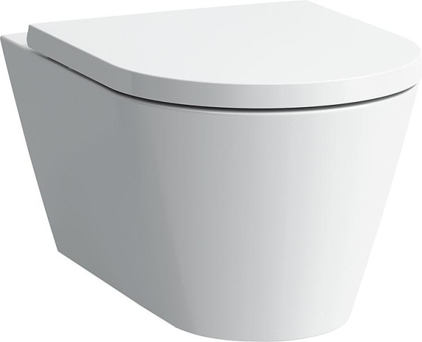 Wand Tiefspül WC Laufen Kartell spülrandlos, weiß, BxHxT:370x285x545mm