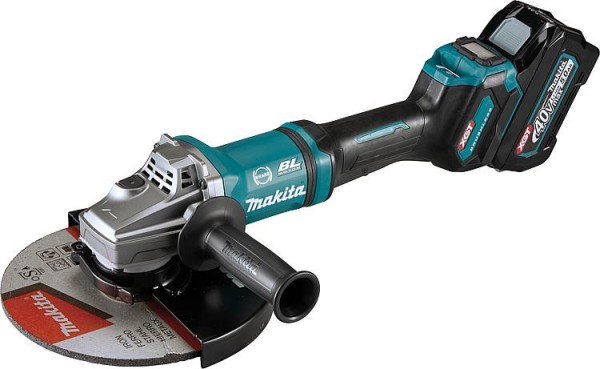 Akku-Winkelschleifer Makita 40V GA038GT201 2x 5,0 Ah Akkus und Ladegerät