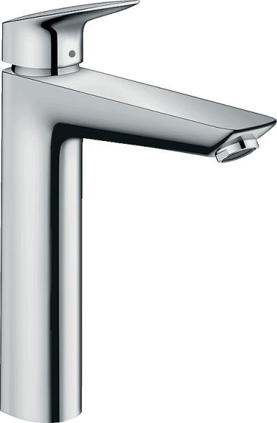 Waschtischmischer Hansgrohe 190 Logis Ausladung 166 mm chrom ohne Ablaufgarnitur