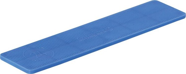 SILISTO® Distanzklötze, Classic 100x24x2 blau VPE: 1000