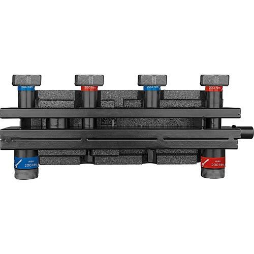 Kombiverteiler Evenes VTW3/2 ÜWM DN40 (11/2"), 3m³/h, 70kW, inkl. Halterung und Isolierung