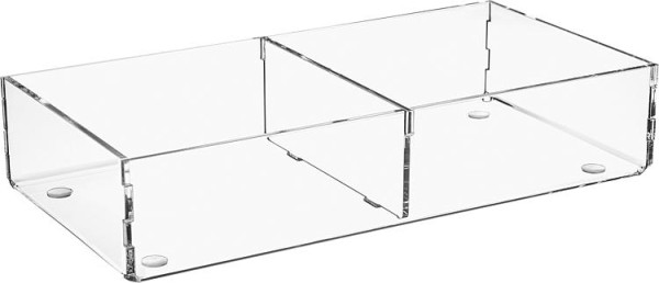 Sortierbox aus Plexiglas transparent 240x120x50mm