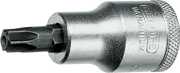 Schraubendrehereinsatz GEDORE 1/2" Innen-Torx® m. Bohrung, T50 Länge 55mm