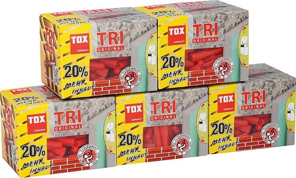 Allzweckdübel TRI TOX 6 x 36 mm - VPE = 5 Packungen verschweißt