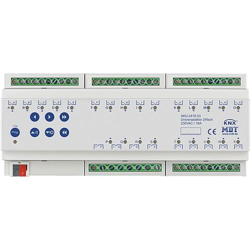 Reiheneinbaugerät Universalaktor 24-fach, 12TE, REG, 16 A, 230 V AC, 100 µF, 15 EVG