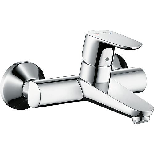 Wand-Waschtischmischer Hansgrohe Focus, chrom Ausladung: 197mm