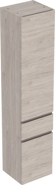 Hochschrank Geberit Renova Plan 2 Türen, 1 Schublade, 390x1800x360 mm Nussbaum hickory hell