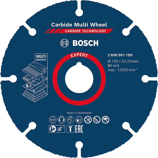 Trennscheibe BOSCH Expert Carbide Multiwheel Ø 125x22,23mm