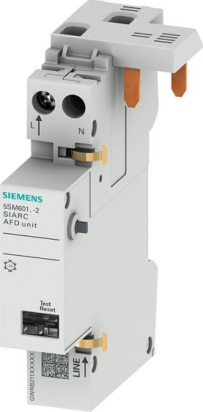 Brandschutzschalter-Block Siemens, bis 16A, für LS-Schalter, 5SM6011-2