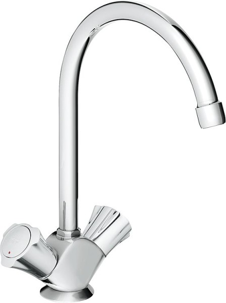 2-Griff Spültischmischer Grohe Costa Schwenkauslauf Ausladung 182 mm chrom