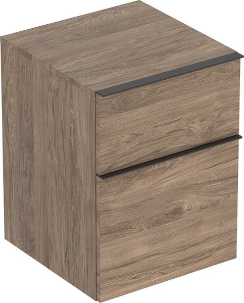 Seitenschrank Geberit iCon 450x600x476 mm, Nussbaum hickory/Griff Lava