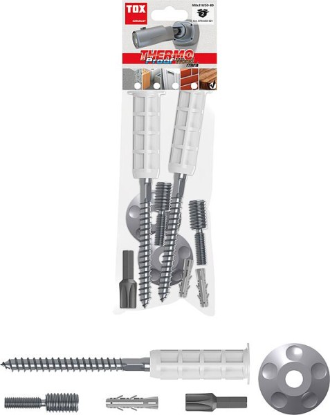 TOX Abstandsmontagesystem Thermo Proof Wood Mini M8x110/50-80 VPE 2