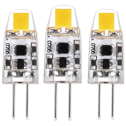 LED SMD Leuchtmittel - Kapsel G4 1W 95lm 2700K Klar 330° dimmbar 3er Pack 620130