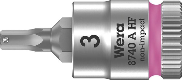 Knarreneinsatz WERA 8740 A HF Innensechskant 3mm Länge 28,0mm Antrieb 6,3mm (1/4")