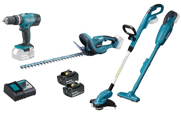 Akku-Set Makita 4-teilig 18V DLX4093 mit 2x 3,0 Ah Akkus und Ladegerät