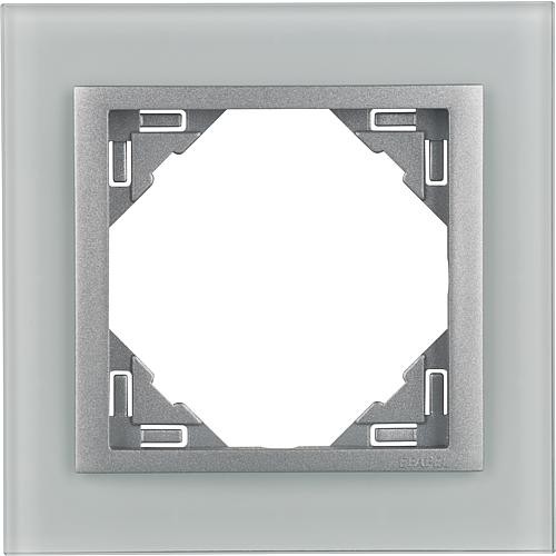 Rahmen Glas, 1-fach, Aluminium