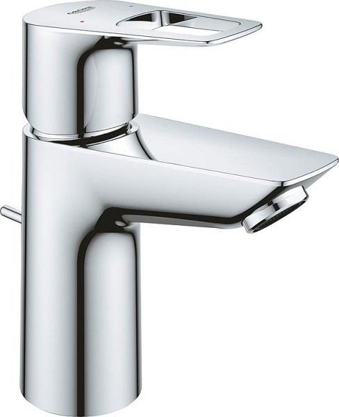 Waschtischmischer Grohe Bauloop S-Size Ausladung 93 mm chrom mit Ablaufgarnitur