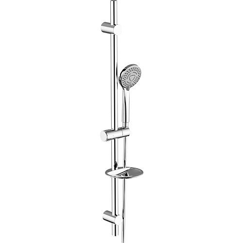 Brause-Set Suprema + Handbrause Seifenschale + Brauseschlauch Brausestange 900mm