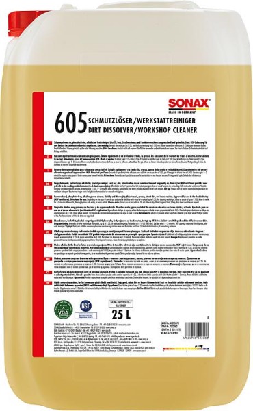 Schmutzlöser & Werkstattreiniger (NSF) SONAX 25l Kanister