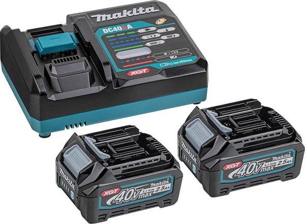 Akku-Set Makita 40 V mit 2x 2,5 Ah Akkus und Ladegerät