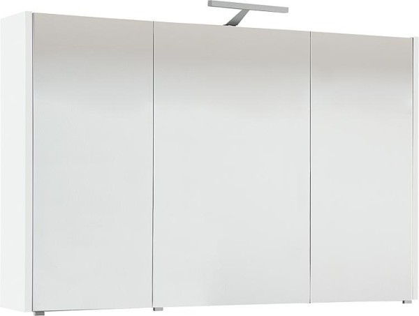 Spiegelschrank mit Beleuchtung weiß matt 3 Türen 1050x750x188mm