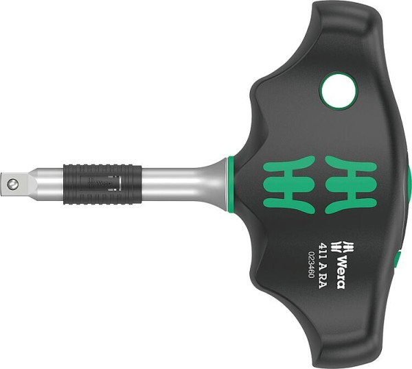 Quergriff-Adapterschraubendreher WERA 411 A RA, 1/4" mit Ratschenfunktion