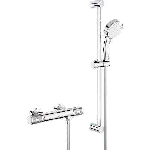 Brause-Set Grohe Grohtherm 1000 Performance mit Brausegarnitur Höhe 628 mm